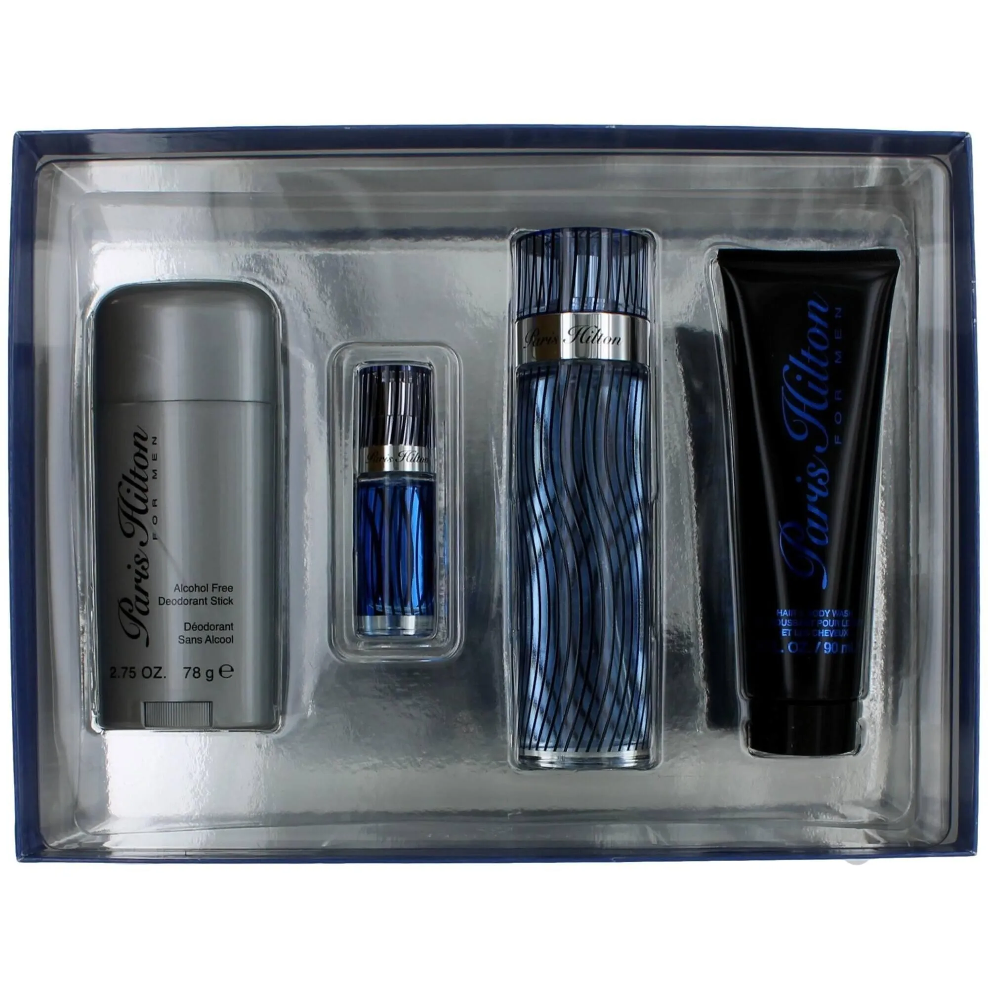 Paris Hilton Men's 4 Piece Gift Set - Floral Fruity Fragrance