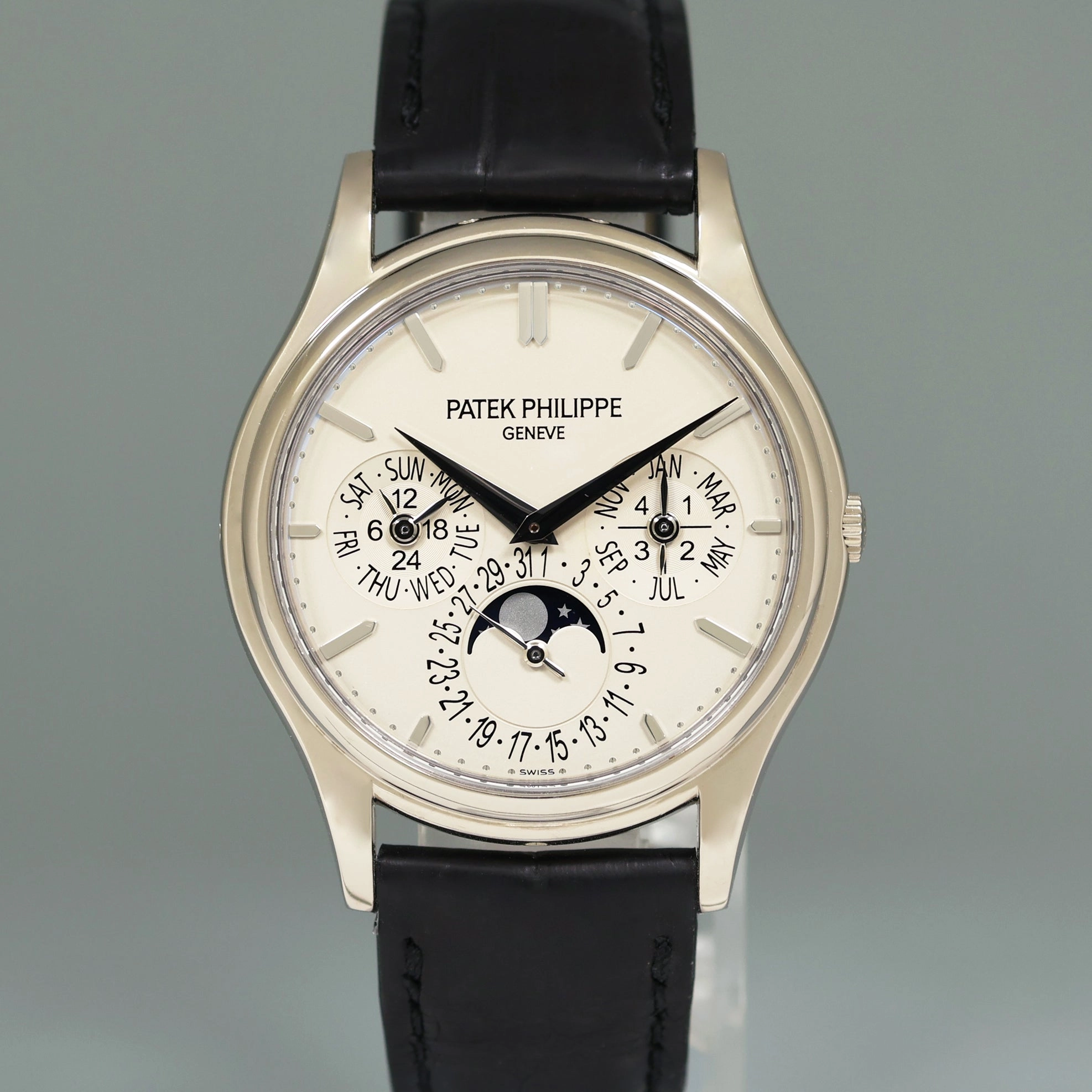 Patek Philippe 5140G 37mm White Gold Perpetual Calendar Grand Complication Watch