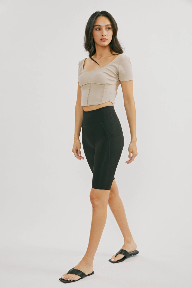 Porsha High Rise Active Shorts