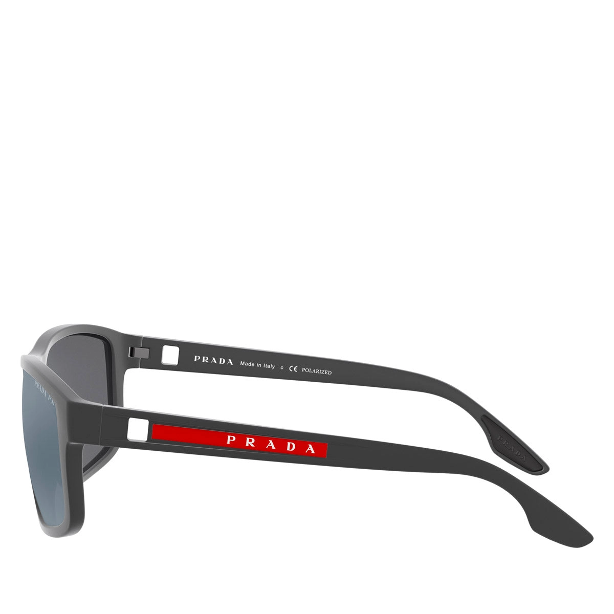 Prada Linea Rossa Injected Man Sunglass Grey Rubber