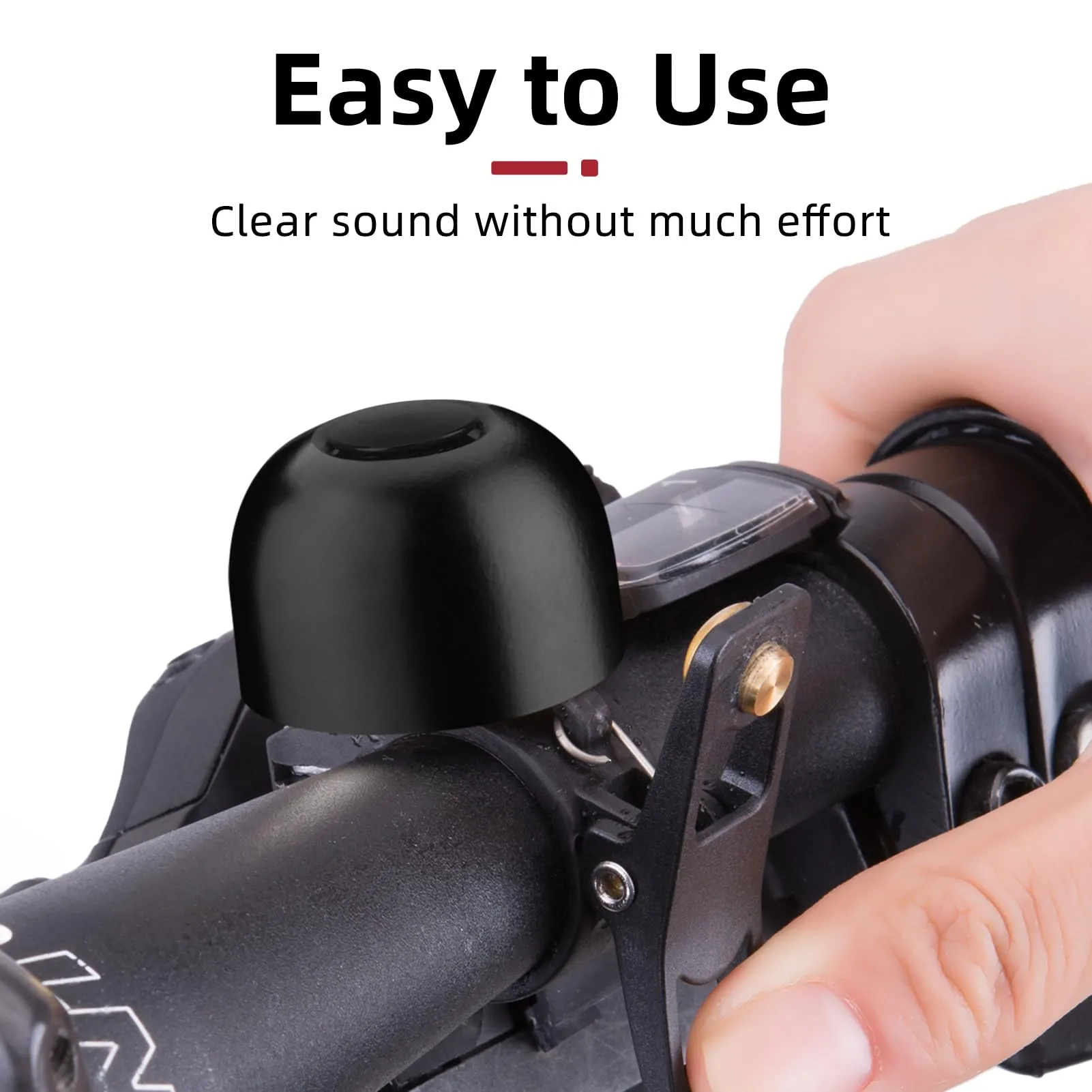 ROCKBROS Copper Alloy Bike Bell, Loud Classic Ring, Fits 21-23mm Handlebars for Adults