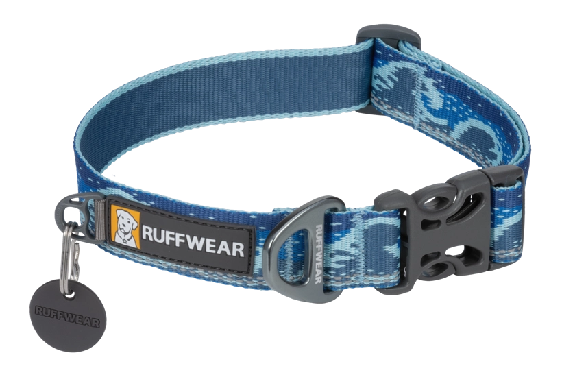 Ruffwear Crag Dog Collar in Midnight Wave