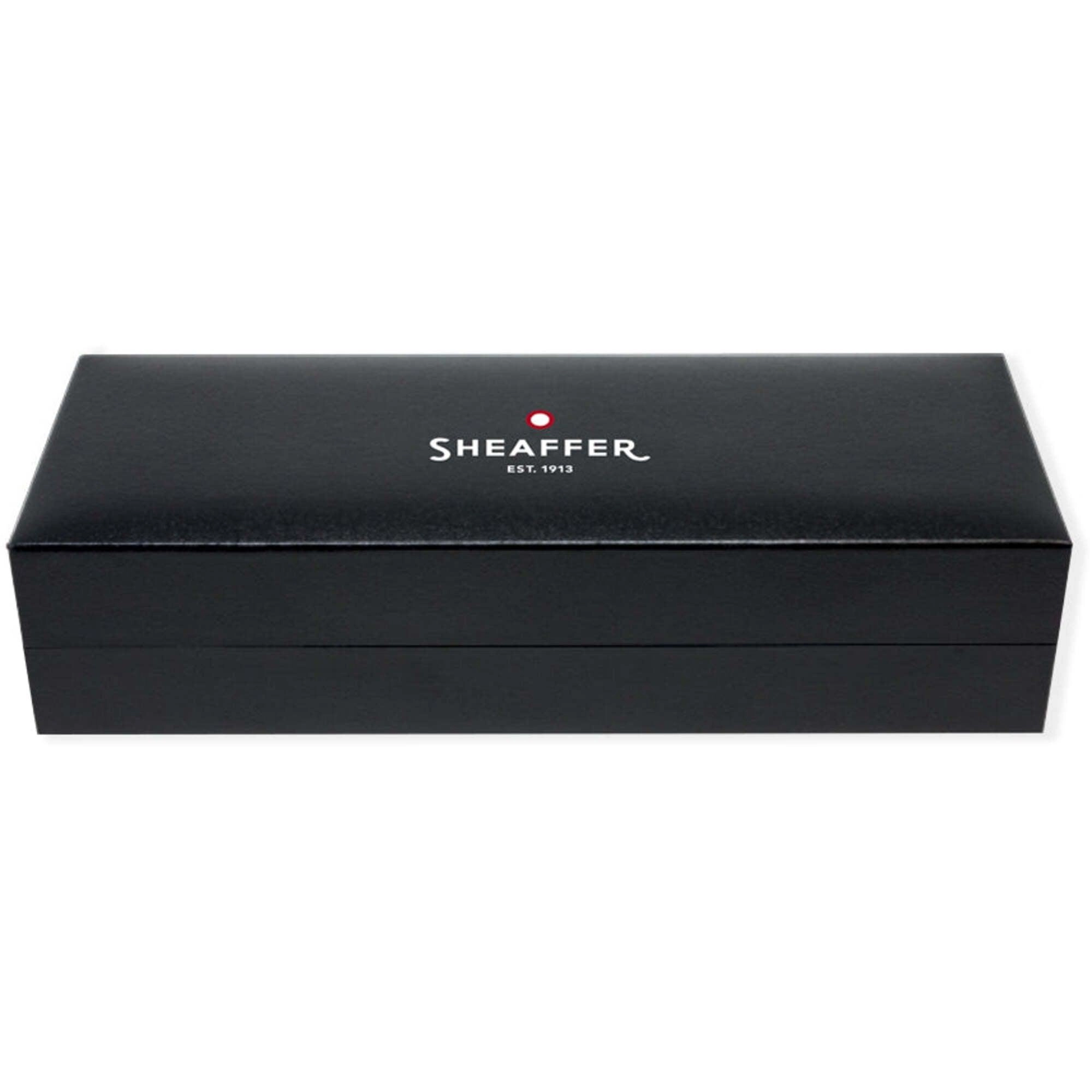 Sheaffer Rollerball Pen - 100 Glossy Black Finish with Brushed Chrome | E1931351