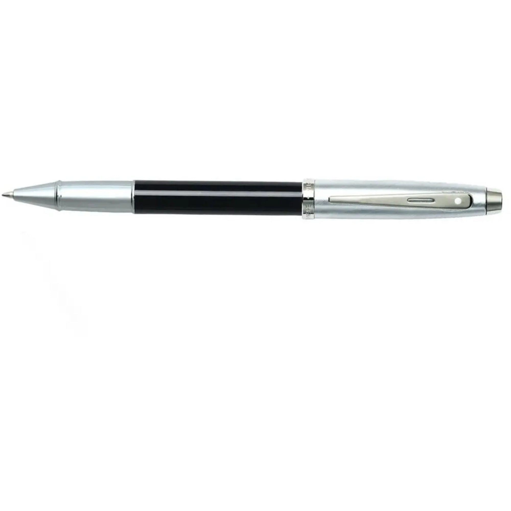 Sheaffer Rollerball Pen - 100 Glossy Black Finish with Brushed Chrome | E1931351