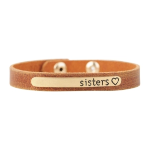 Sister, Sister Leather Bracelet