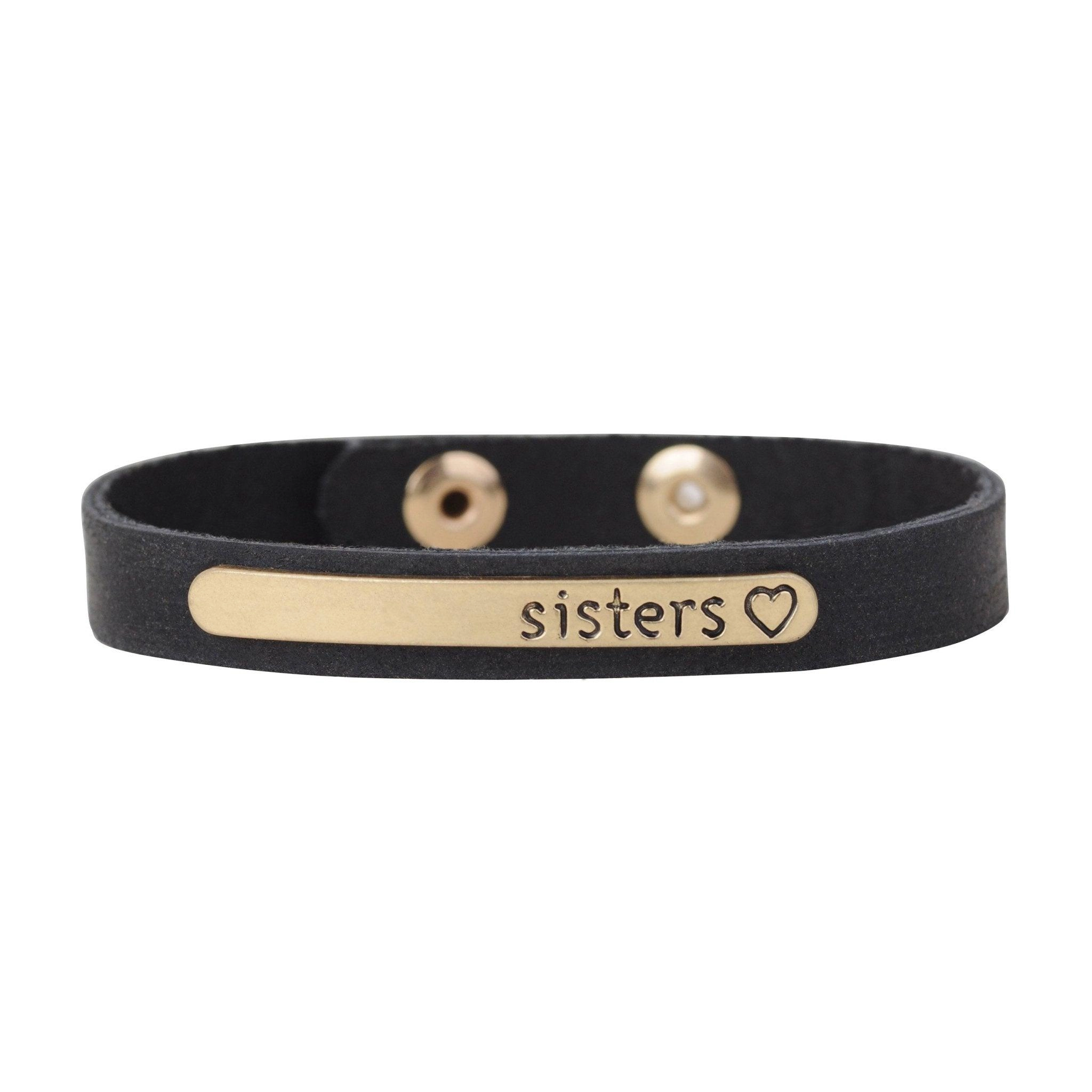 Sister, Sister Leather Bracelet