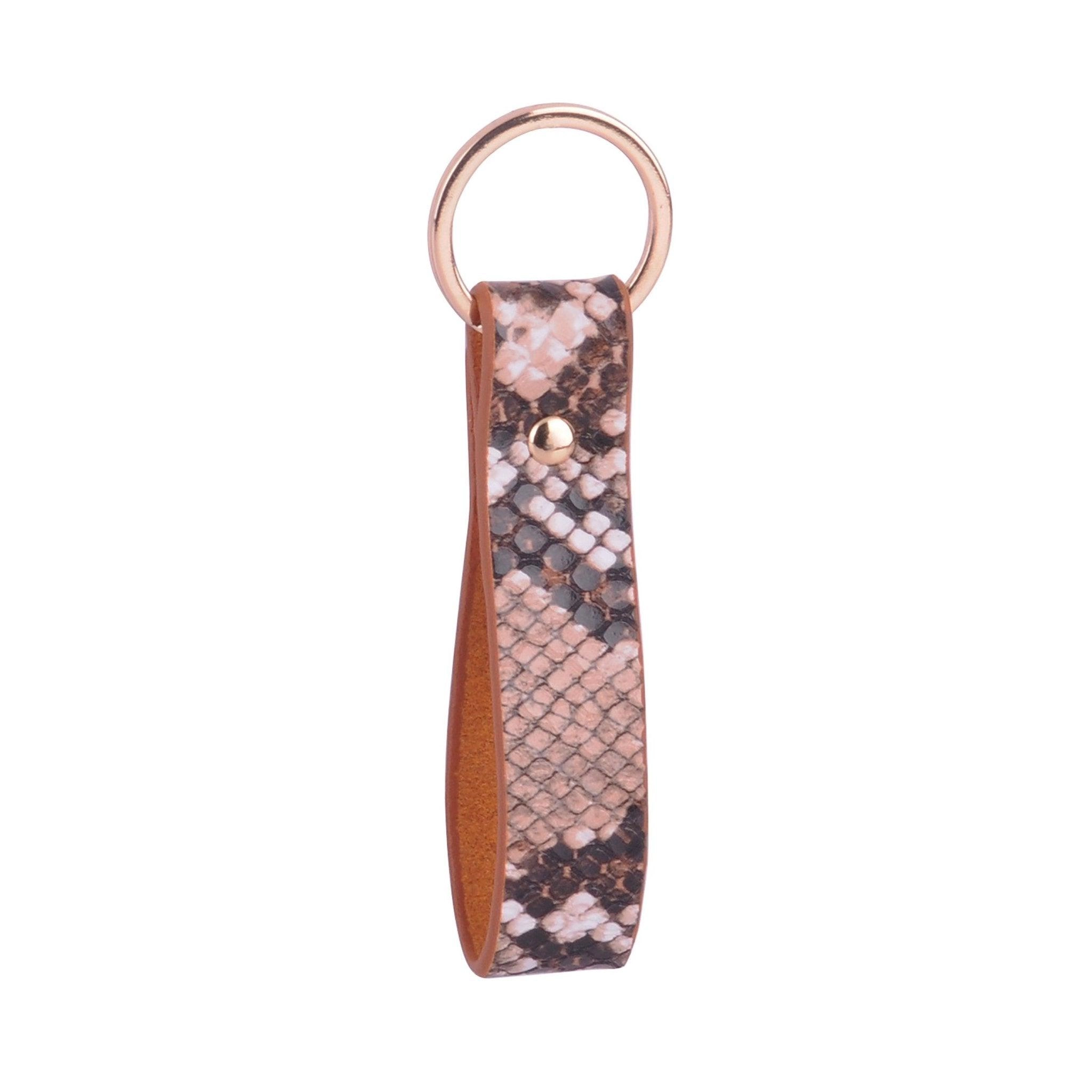 Snake Print Keychain