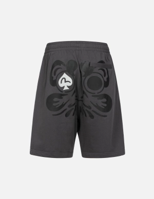 Spade Daruma Print Fashion Fit Sweat Shorts