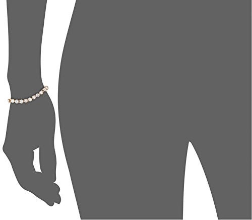 Swarovski Tennis Bracelet Clear Crystals Rose Gold Plated 5039938