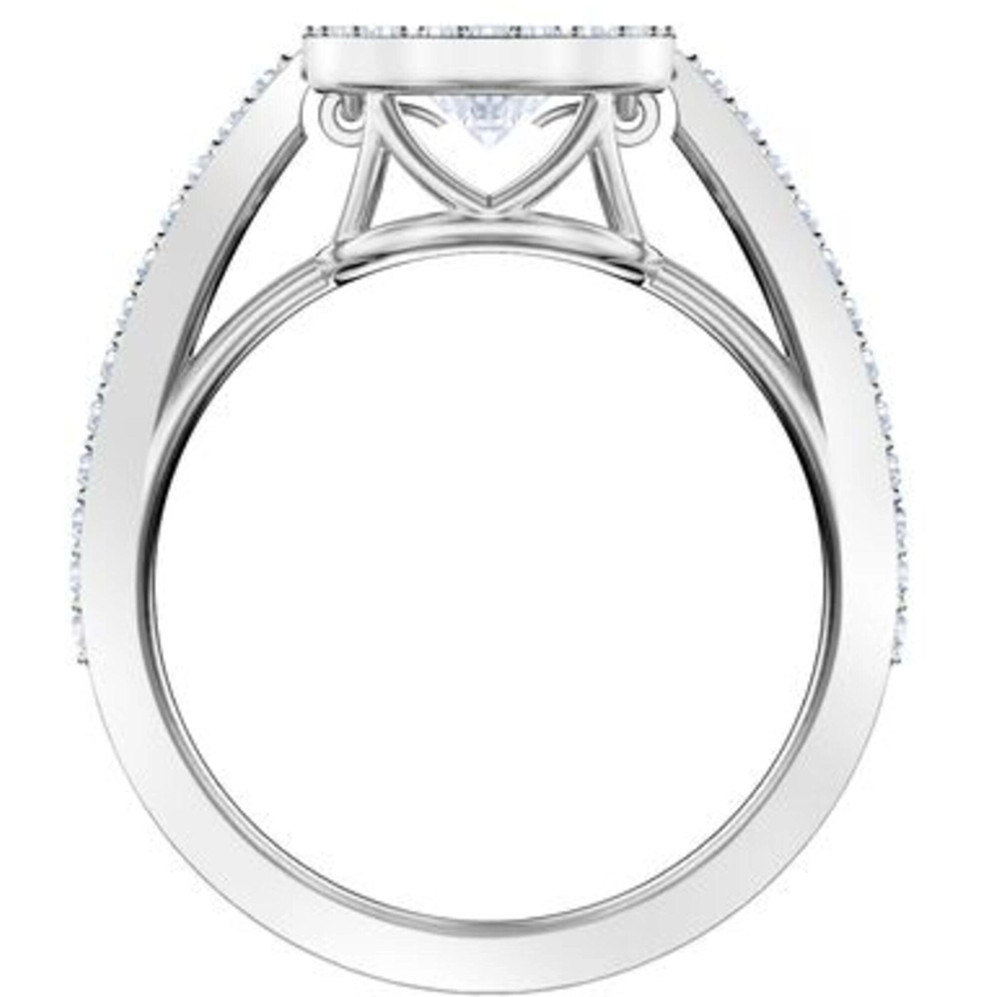 Swarovski Women's Ring - Sparkling Dance Rhodium Plated White Crystal Pave | 5465280