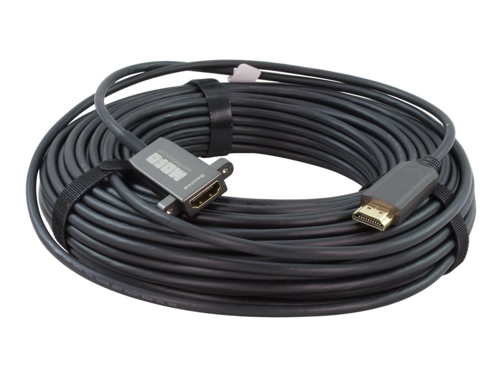 TechLogix MOFO PT Series - HDMI cable - HDMI male to HDMI female - 75 ft - hybrid copper/fiber optic - black - 4K60Hz support, MOFO-HD20PT-23