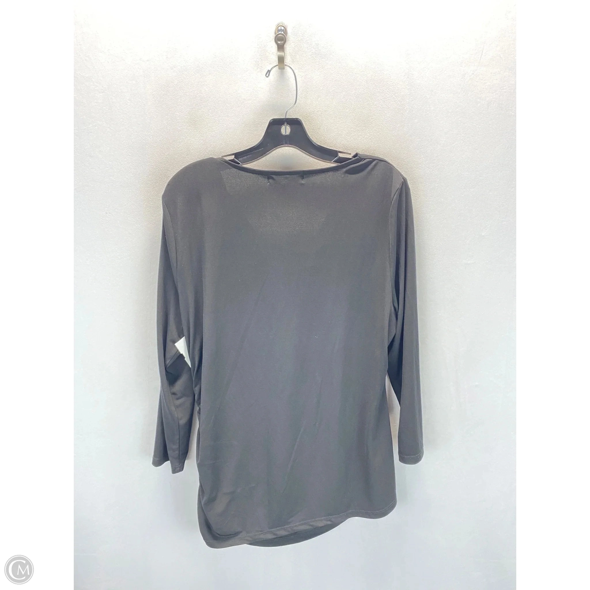 Top Long Sleeve By Michael By Michael Kors In Black, Size: Xl