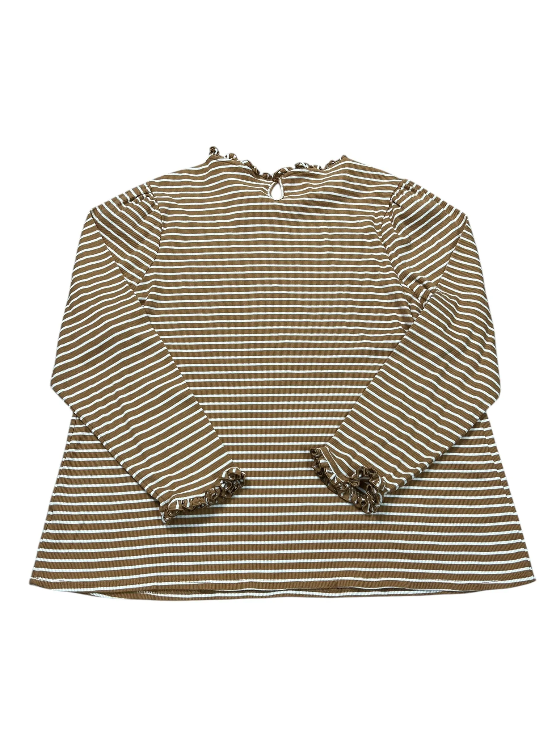 Top Ls By Croft And Barrow In Striped Pattern, Size:2X