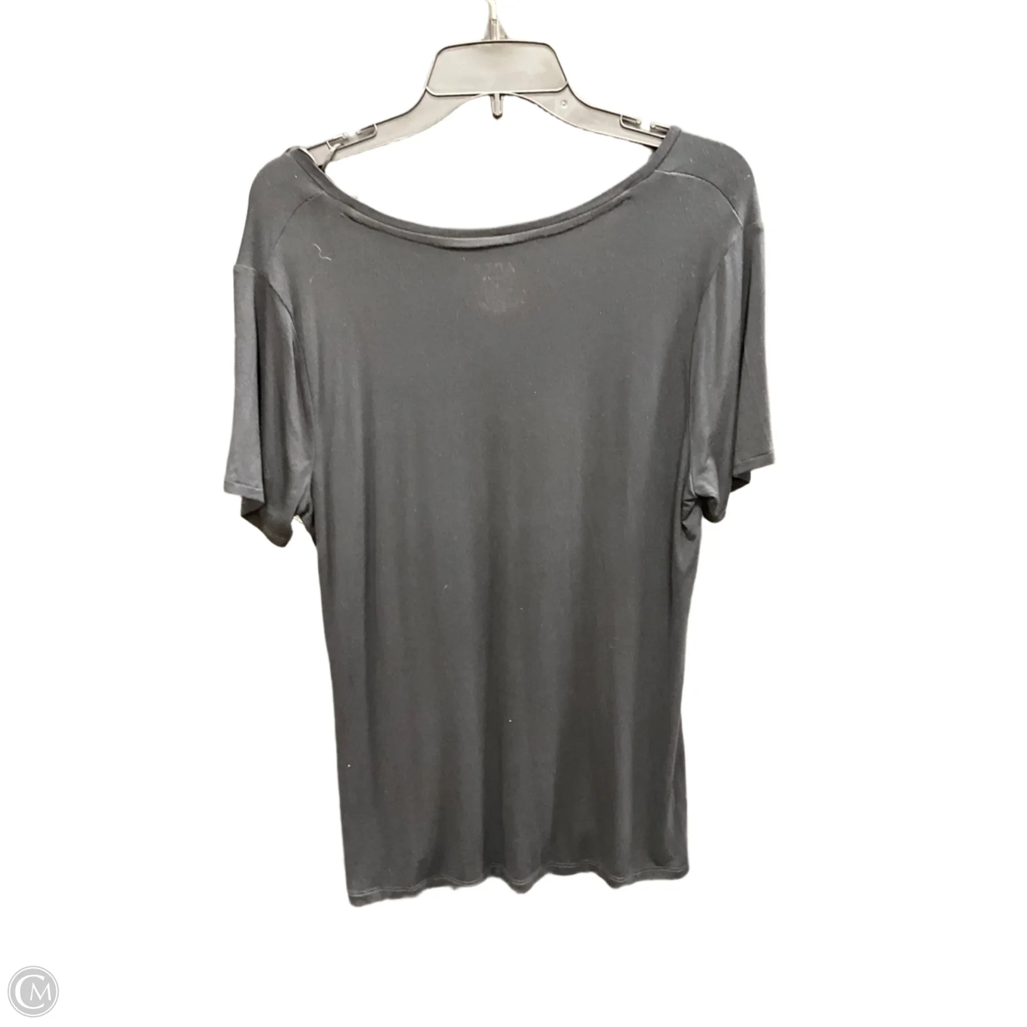 Top Short Sleeve Basic By Apt 9 In Black, Size: L