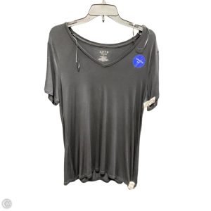 Top Short Sleeve Basic By Apt 9 In Black, Size: L