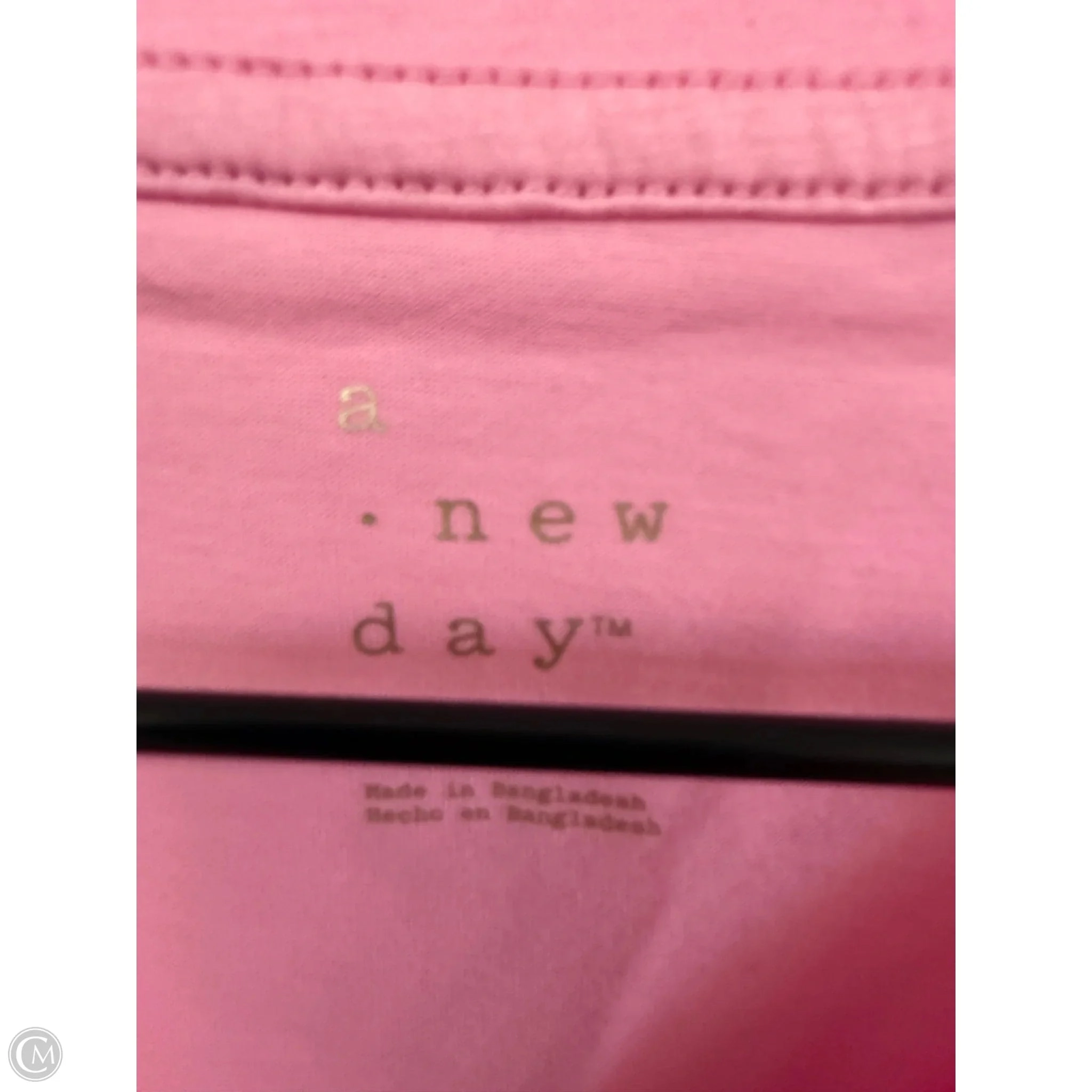 Top Short Sleeve By A New Day In Pink, Size: L