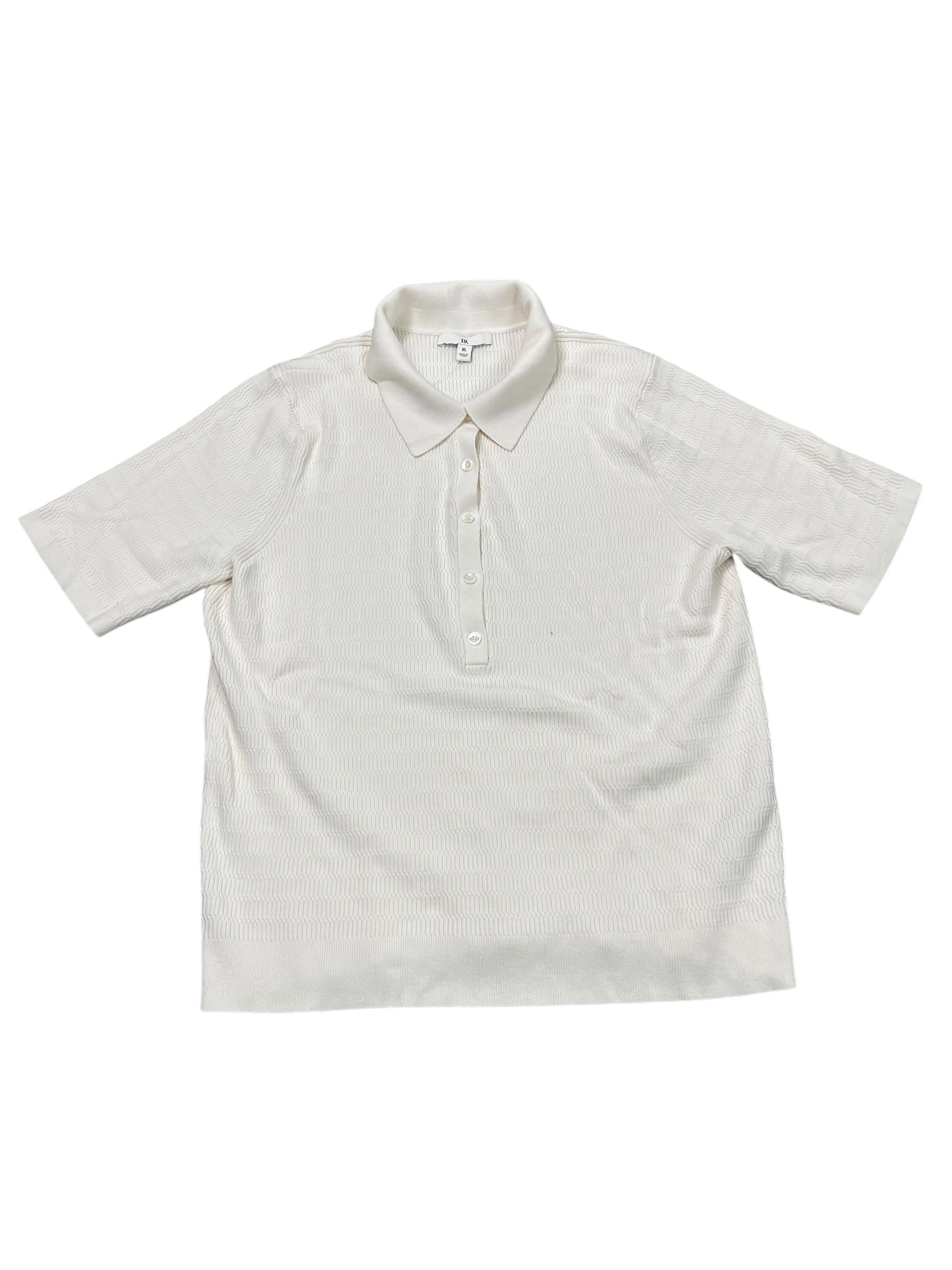 Top Ss By Banana Republic In White, Size:Xl