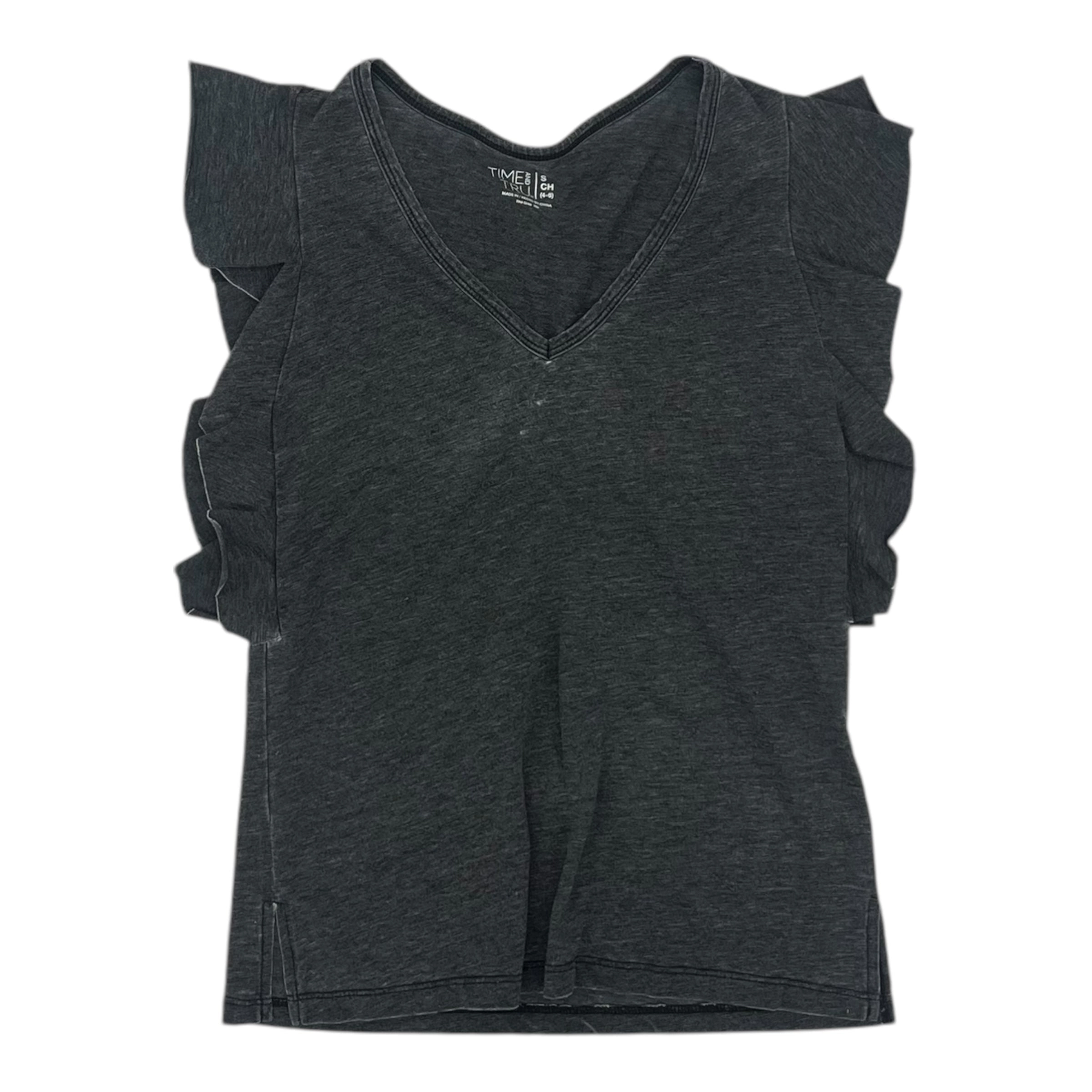 Top Ss By Time And Tru In Grey, Size:S