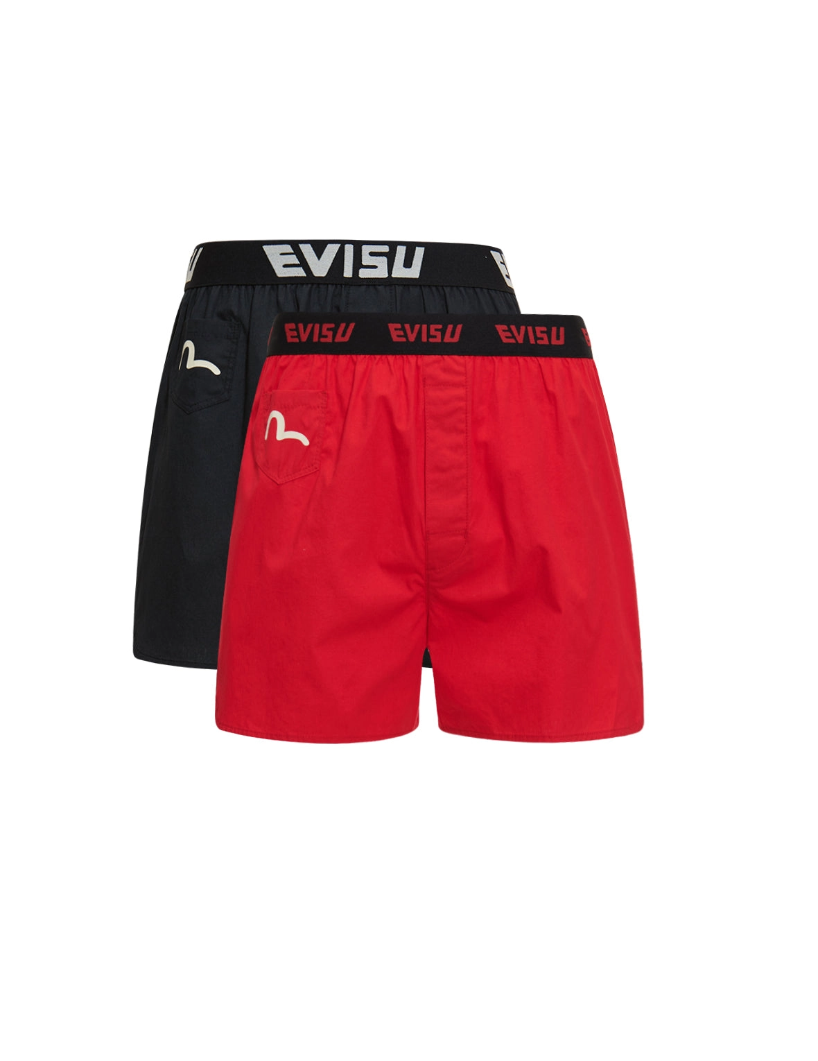 Two-Pack Seagull Print Pocket Boxer Shorts