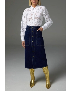 Typify Skirt Dark Denim