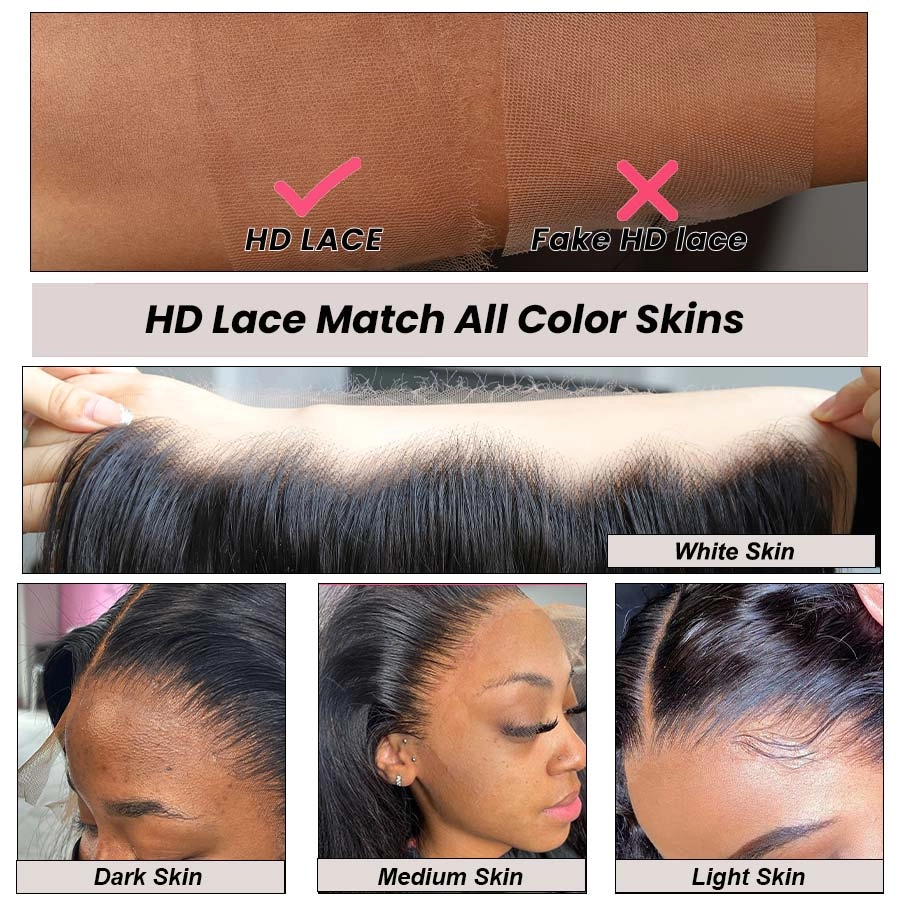 UK Shipping | Skinlike Real HD Lace Frontal 13x6 13x4 2x6 6x6 5x5 Lace Closure Pieces