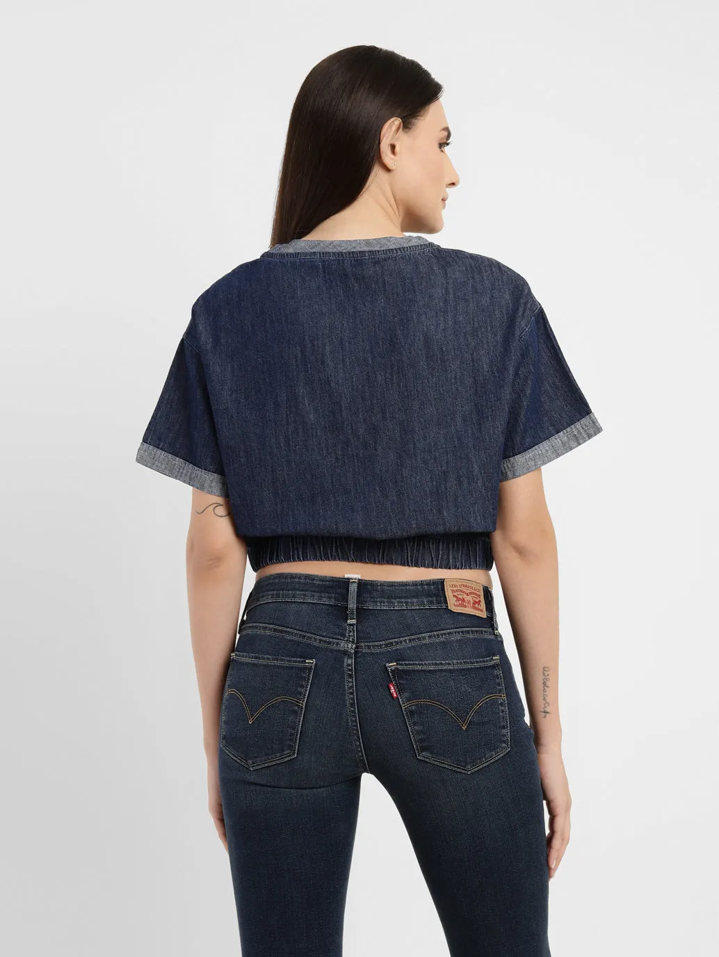 Women's Solid Round Neck Top