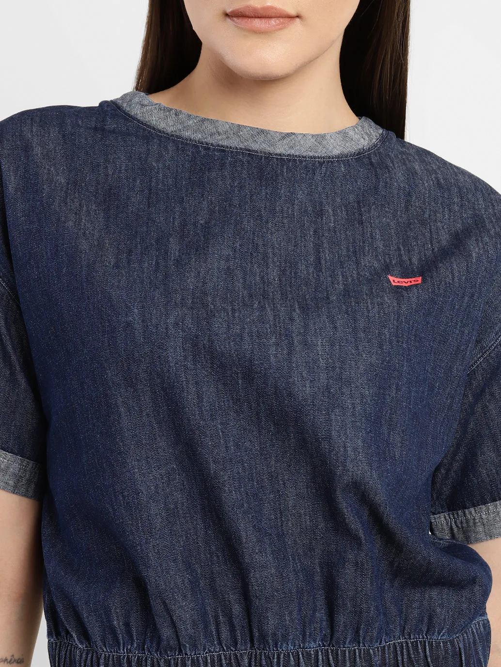 Women's Solid Round Neck Top