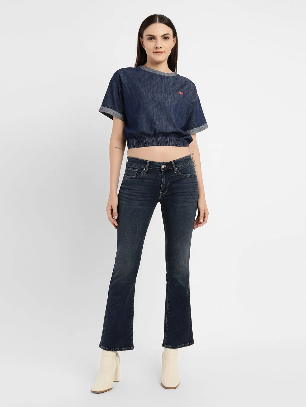 Women's Solid Round Neck Top