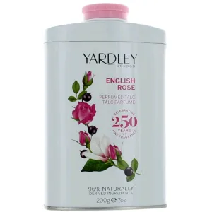 Yardley of London Women's Perfumed Talc - English Rose Timeless Elegance, 7 oz