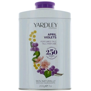Yardley of London Women's Talc - April Violets Soft and Gentle Fragrance, 7 oz